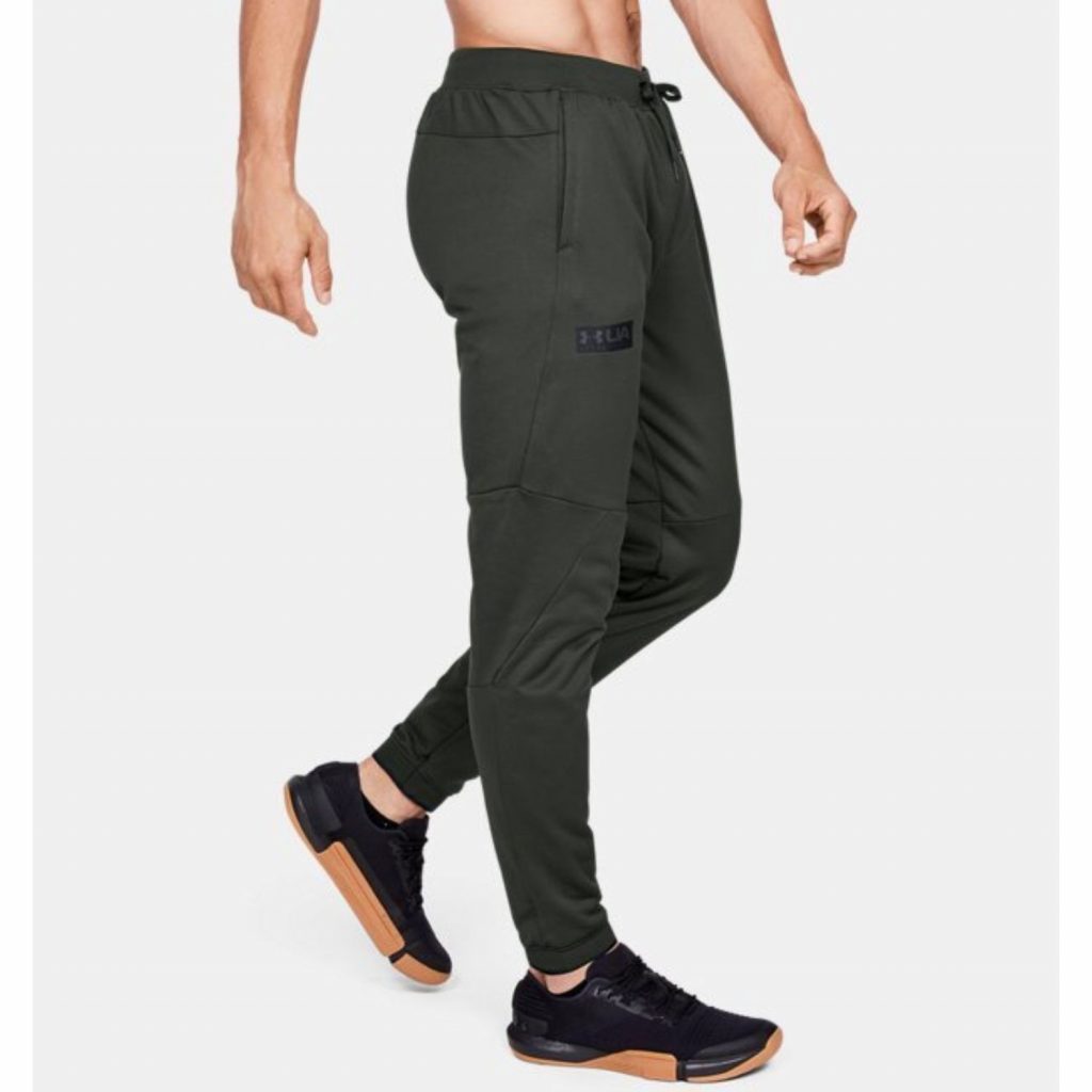 Herren Jogginghose UNDER ARMOUR ColdGear Reactor Gametime Hybrid Barockgrun Schwarz