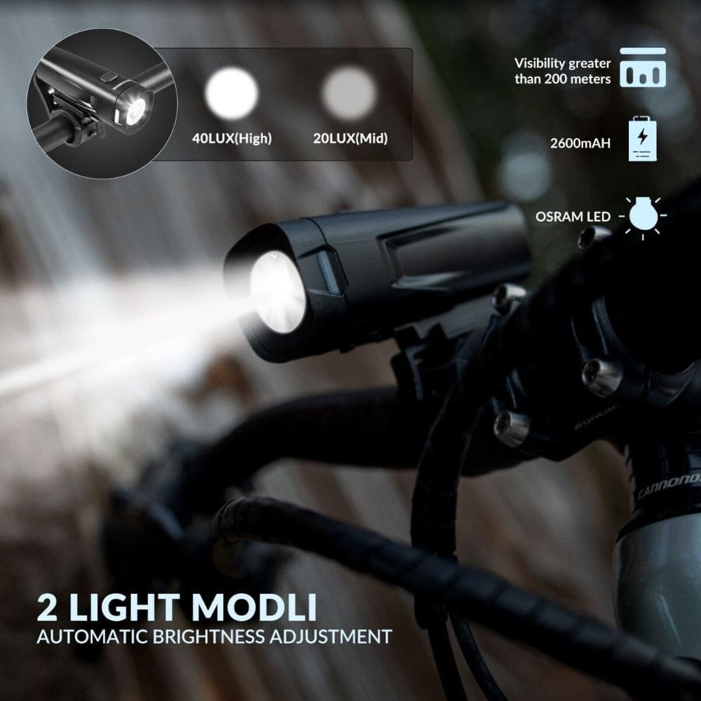 ROCKBROS LED hinten Fahrradlicht Aufladbarer IPX5 Wasserdicht